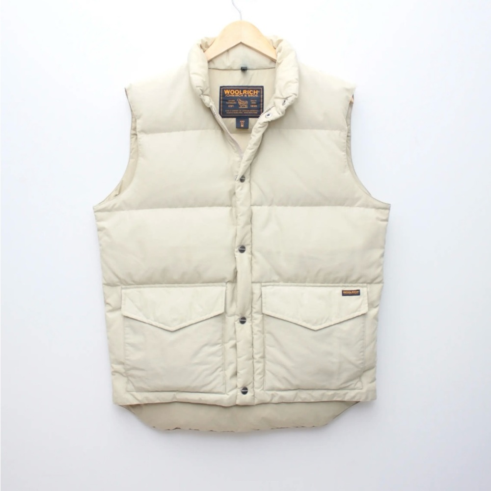 Woolrich Down Filled Beige Puffer Vest
